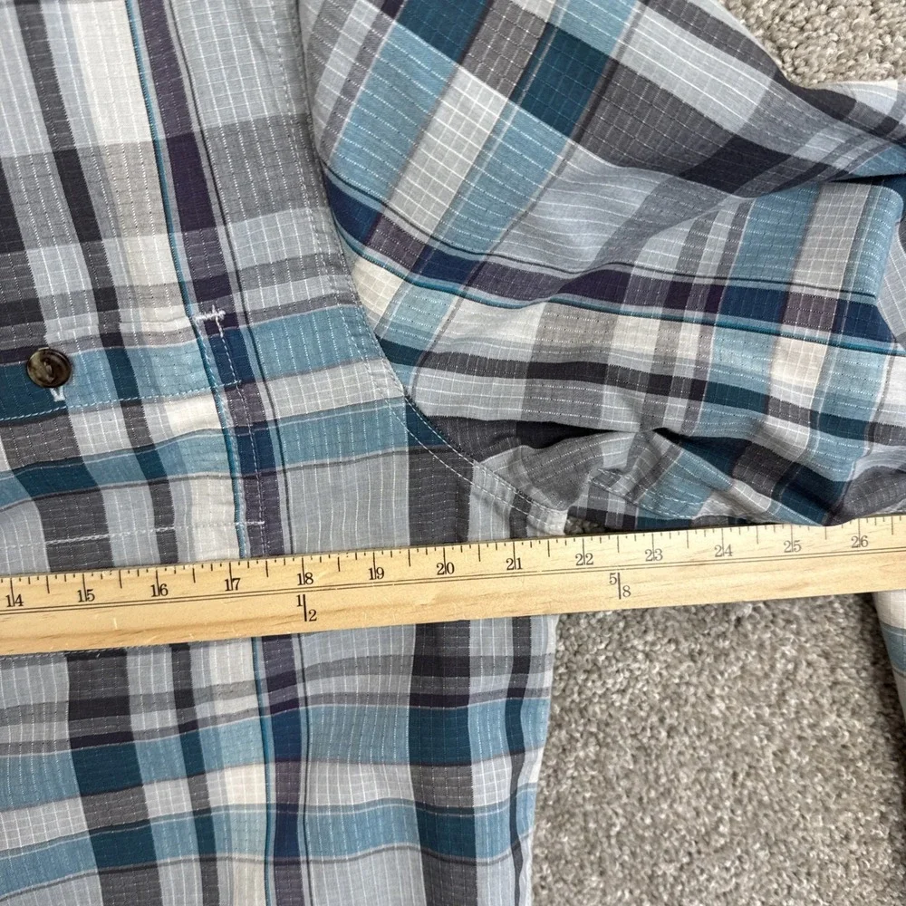 The North Face Shirt Size Plaid‎ Outdoor Hiking Long Sleeve Men's Medium